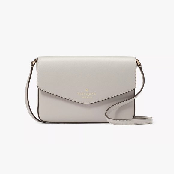 Kate Spade Sadie Envelope Crossbody PLATINUM GREY
